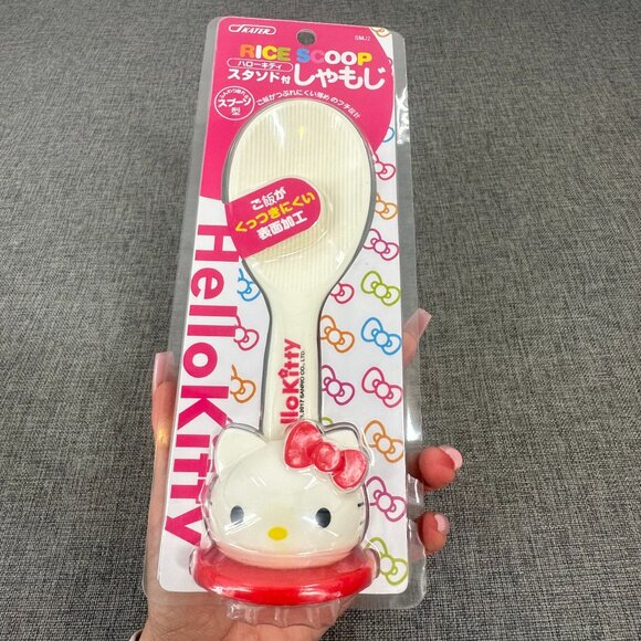 NEW Sanrio Anime Hello Kitty Suction Cup Rice Spoon Non-stick Rice Shovel Kawaii - Picture 2 of 13